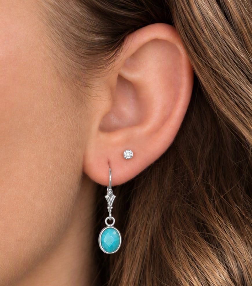 Sterling Silver Turquoise Earrings