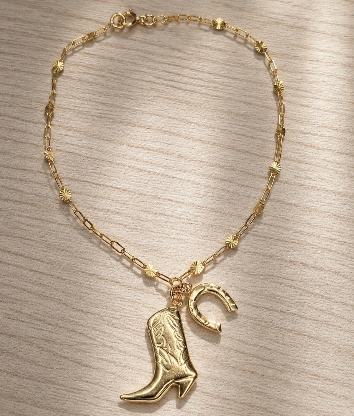 The Boot and Horseshoe Bracelet