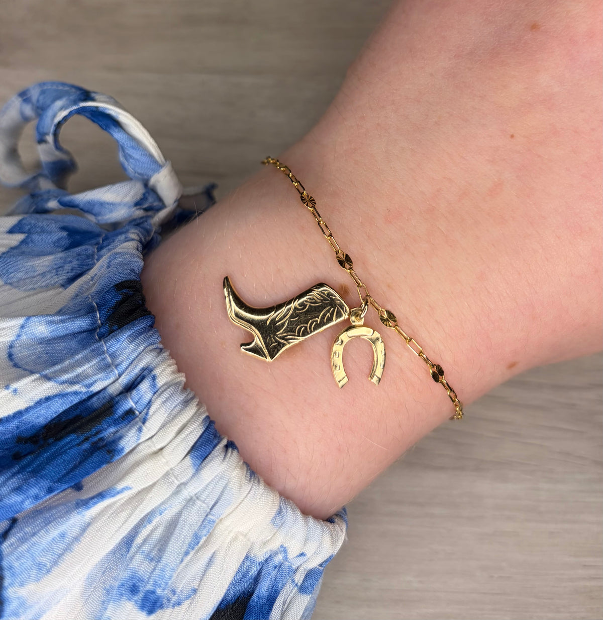 The Boot and Horseshoe Bracelet