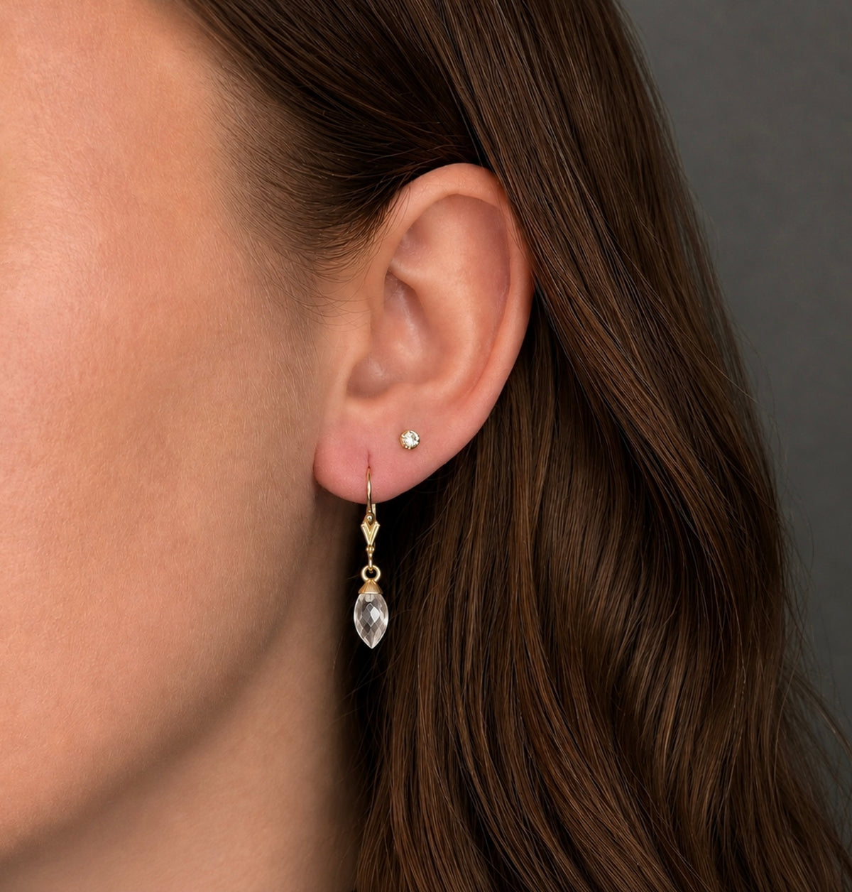 The Crystal Quartz Earrings