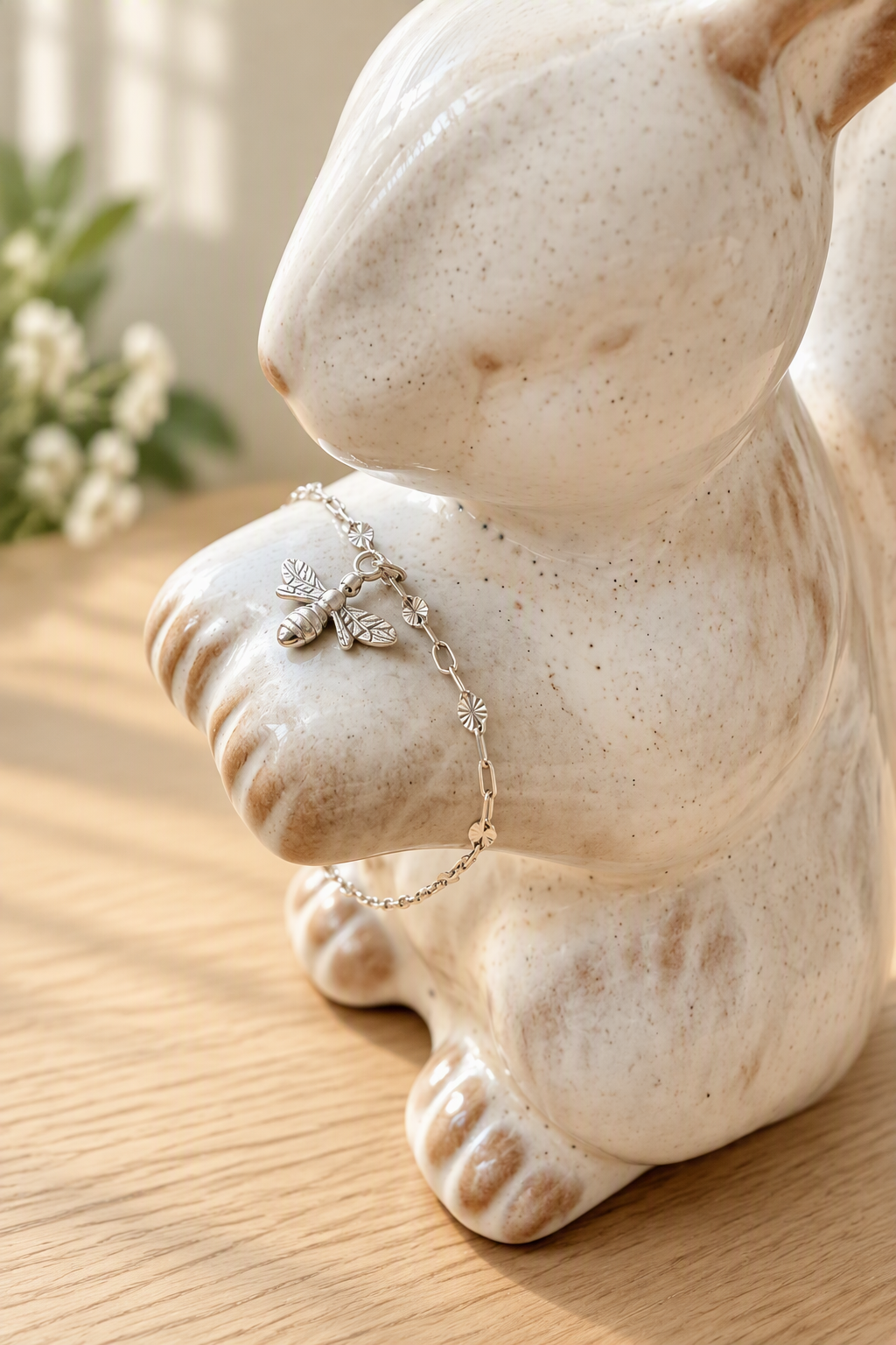 Sterling Silver Bee Bracelet