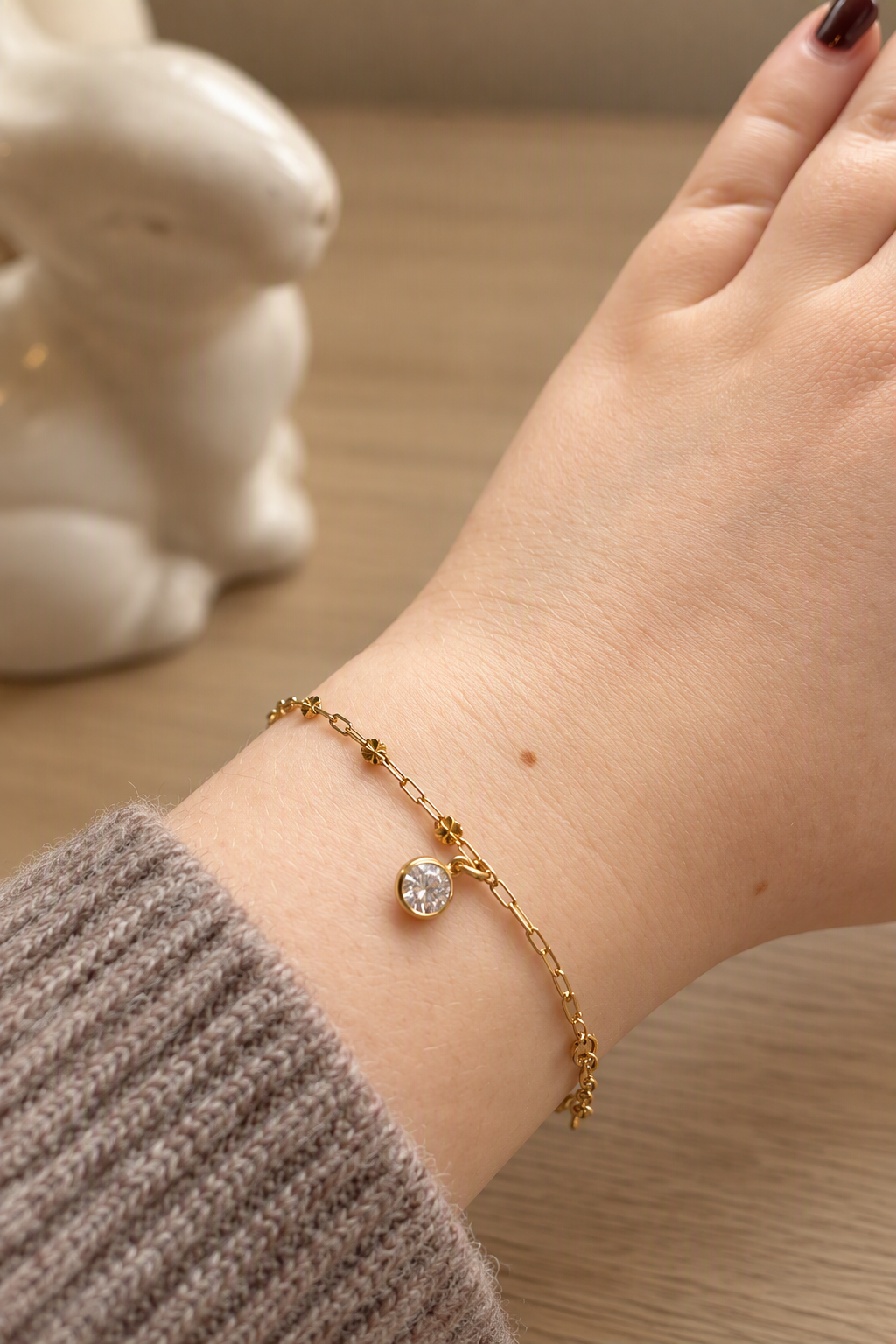 The Cubic Zirconia Round Bracelet