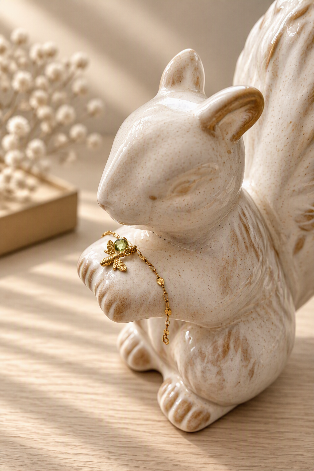 The Peridot Bumblebee Bracelet