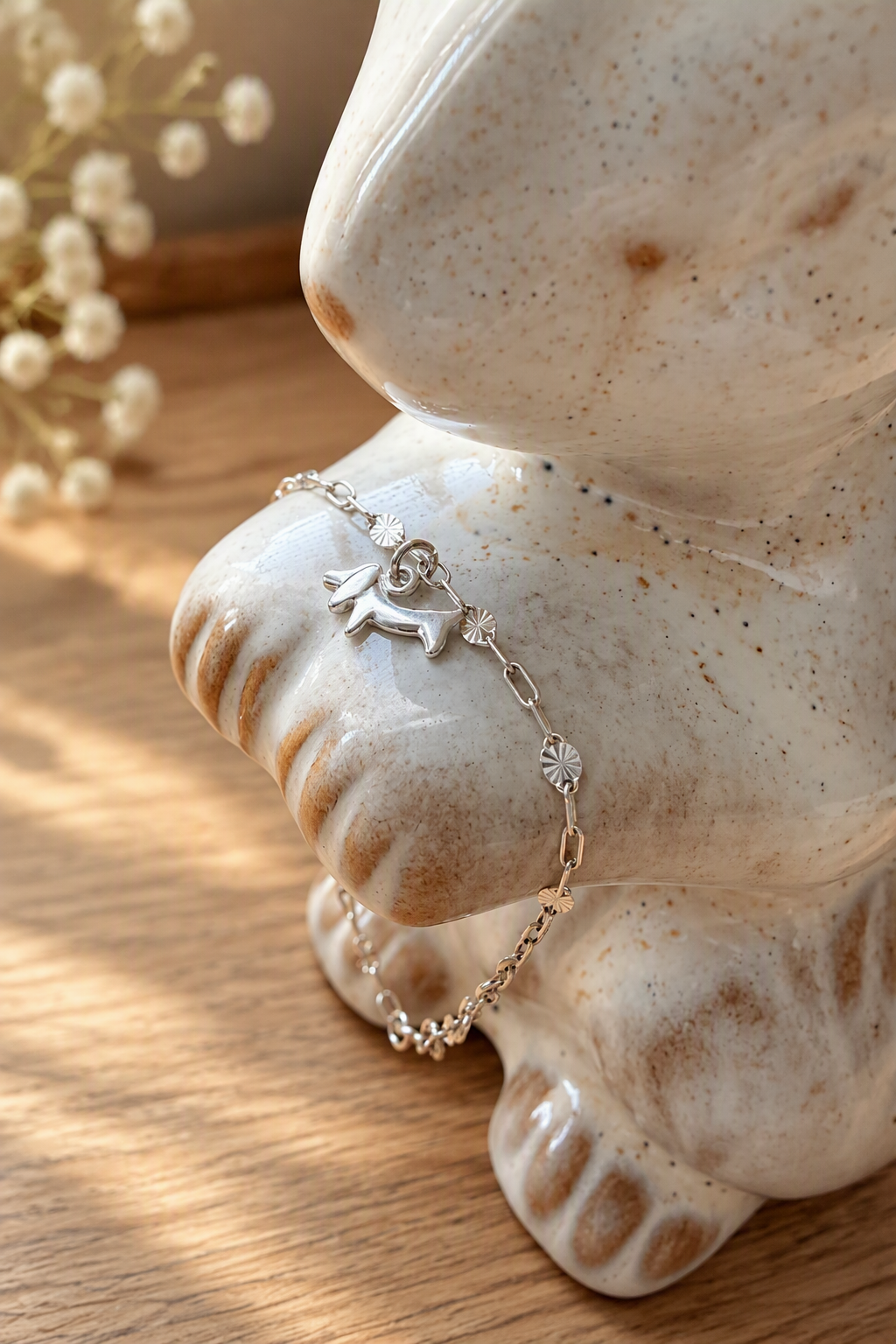 Sterling Silver Dachshund Bracelet
