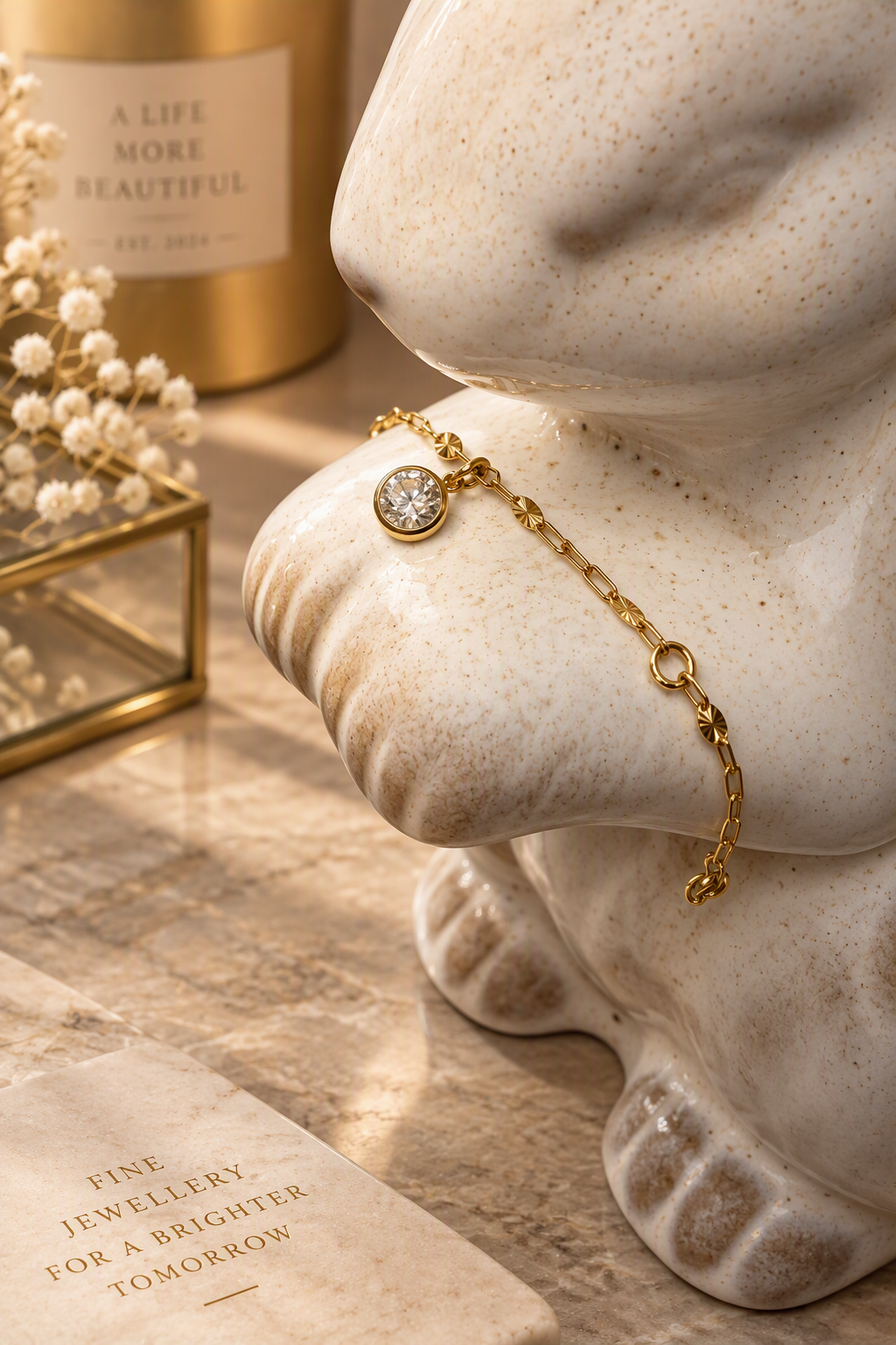 The Cubic Zirconia Round Bracelet