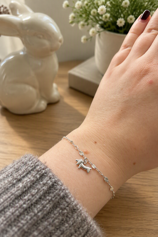 Sterling Silver Dachshund Bracelet