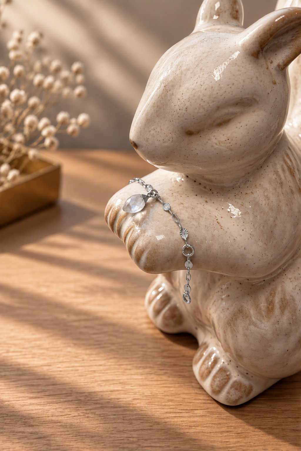 Sterling Silver Crystal Quartz Bracelet