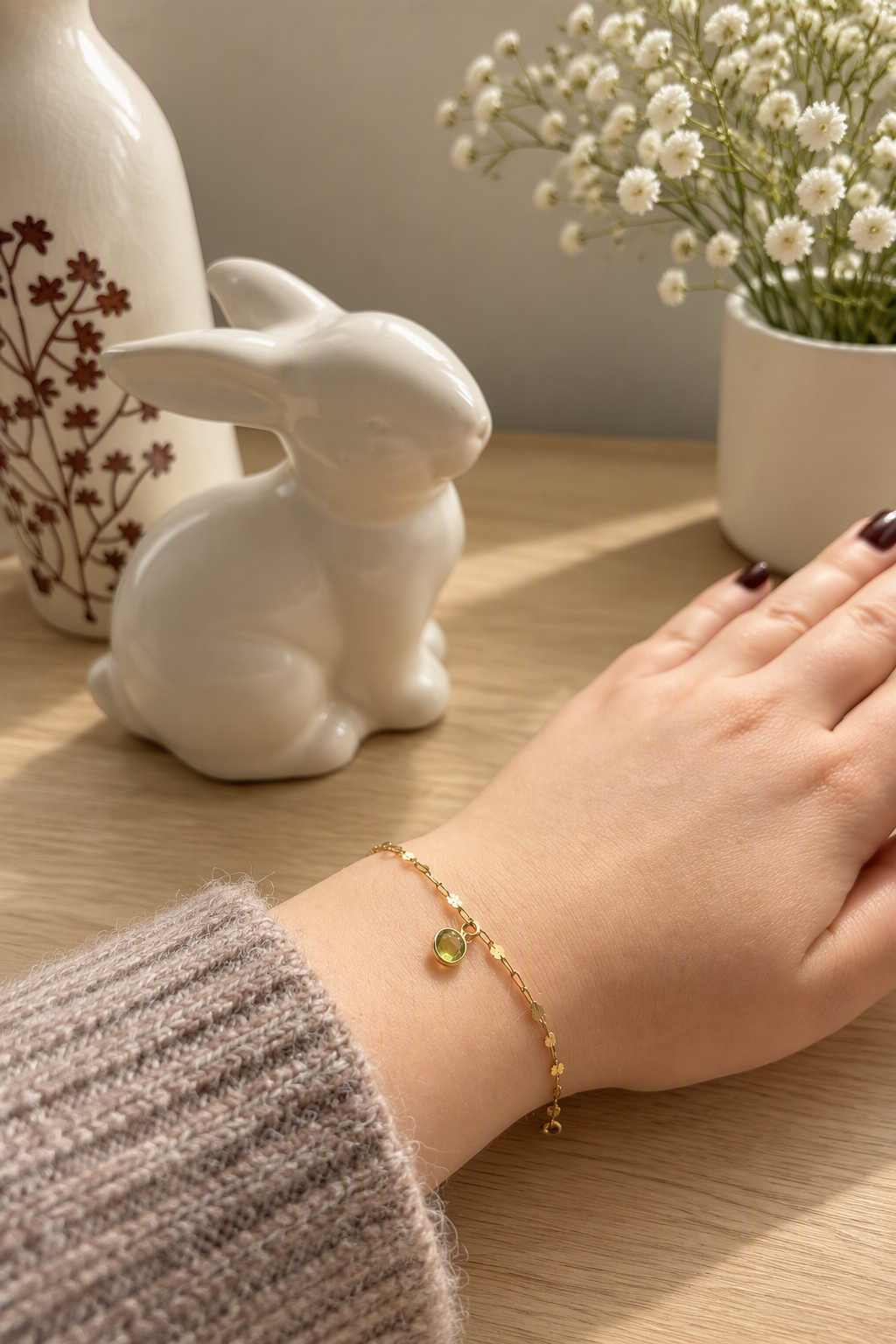 The Peridot Charm Bracelet