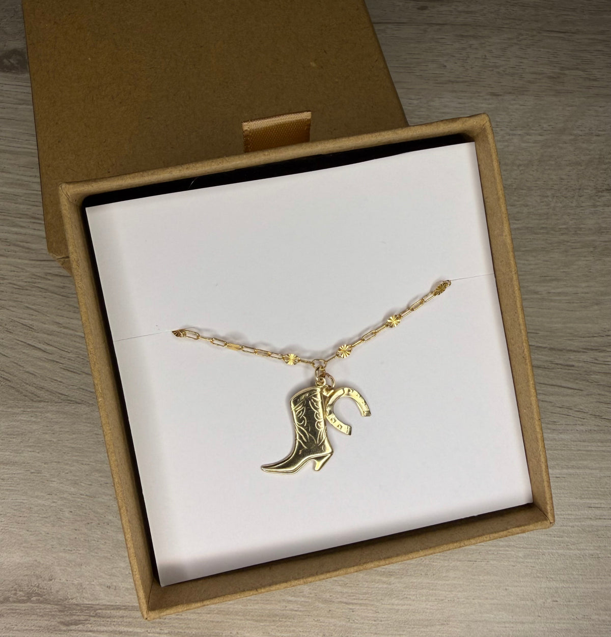 The Boot and Horseshoe Bracelet