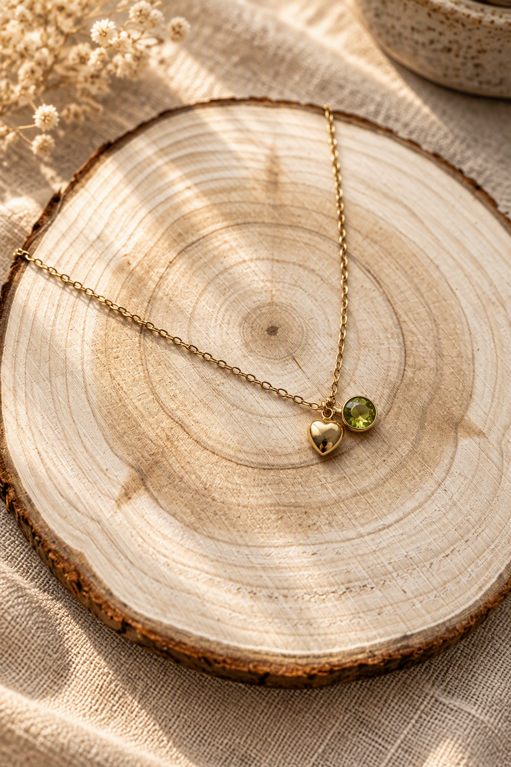 The Peridot Heart Necklace
