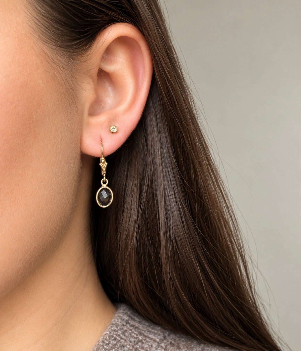 The Smoky Quartz Earrings