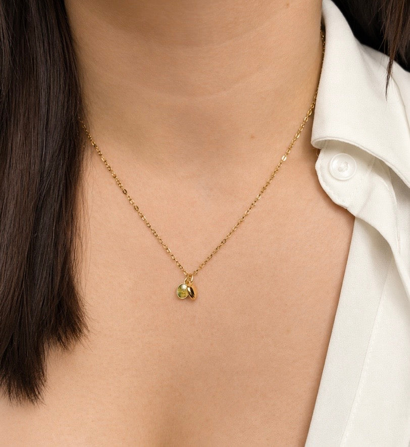 The Peridot Heart Necklace