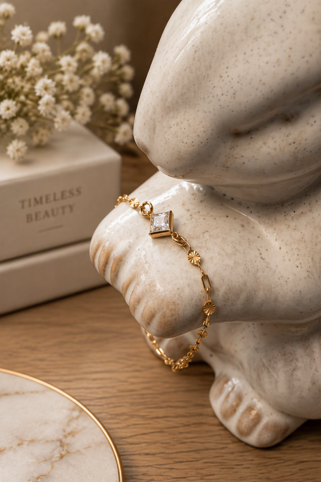 The Cubic Zirconia Square Bracelet