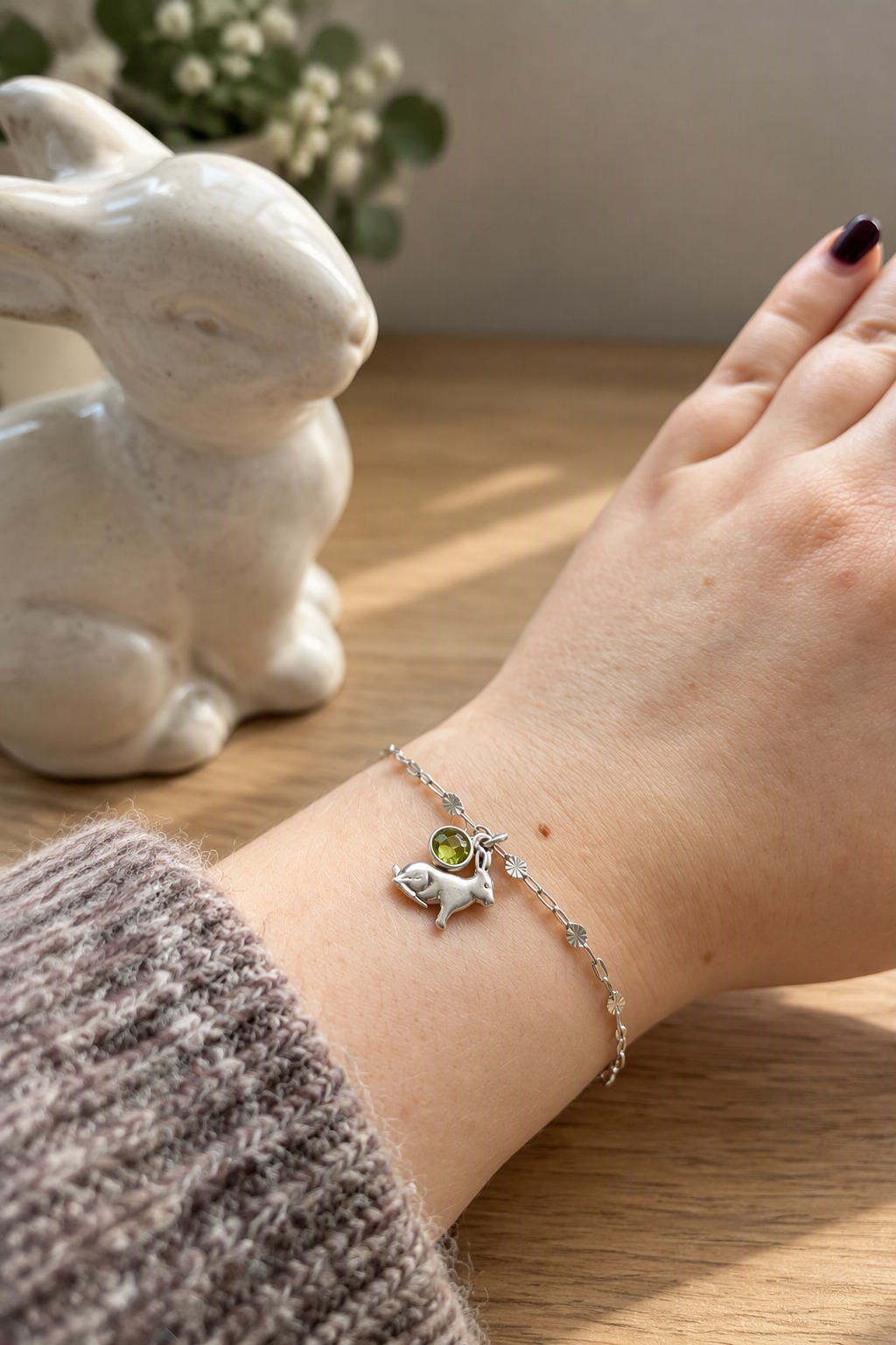 Sterling Silver Rabbit Bracelet