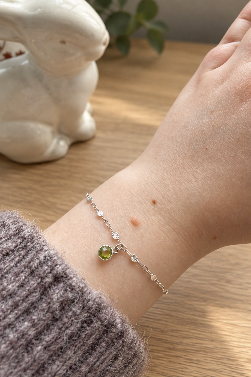 The Peridot Charm Bracelet