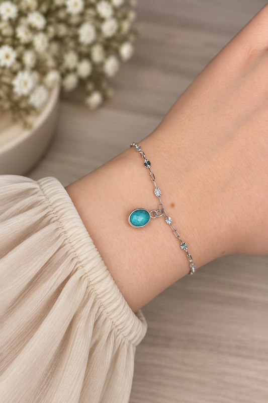 Sterling Silver Turquoise Bracelet