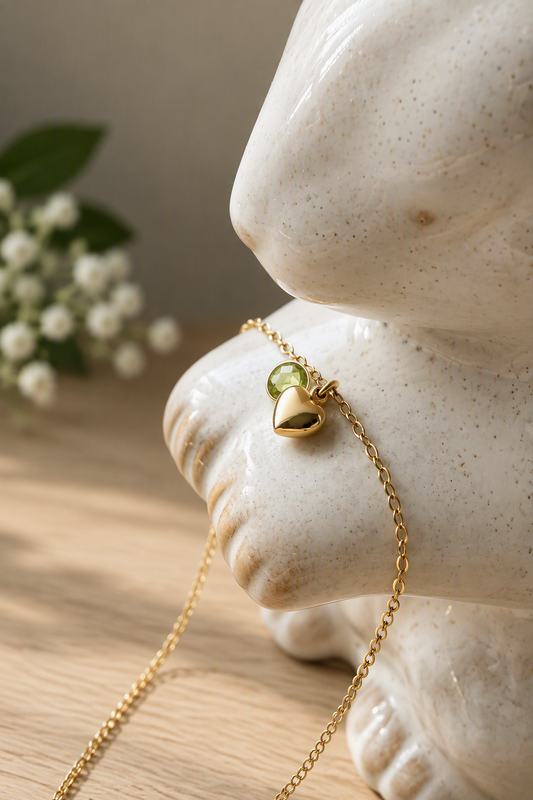 The Peridot Heart Necklace