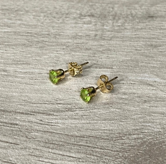 Peridot Stud Earrings